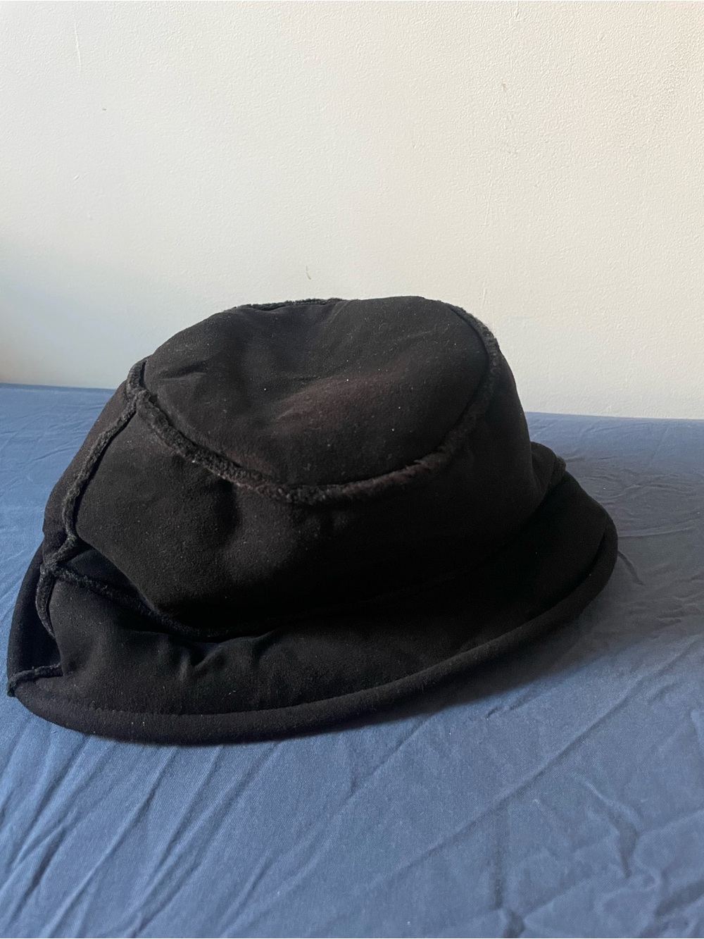 Black Bucket Hat - Soft Fabric